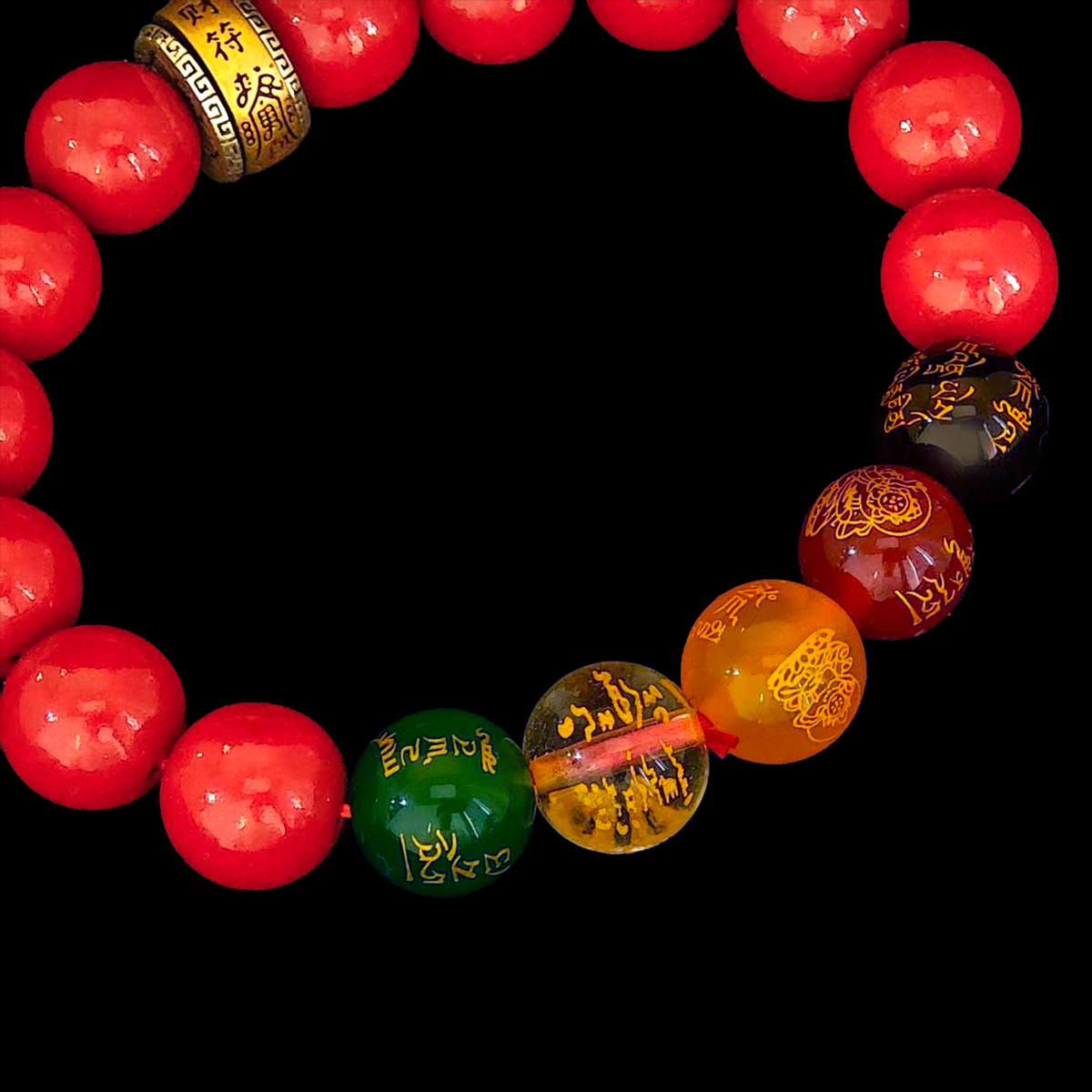 The Path to Prosperity-Handmade Cinnabar Luck Bracelet