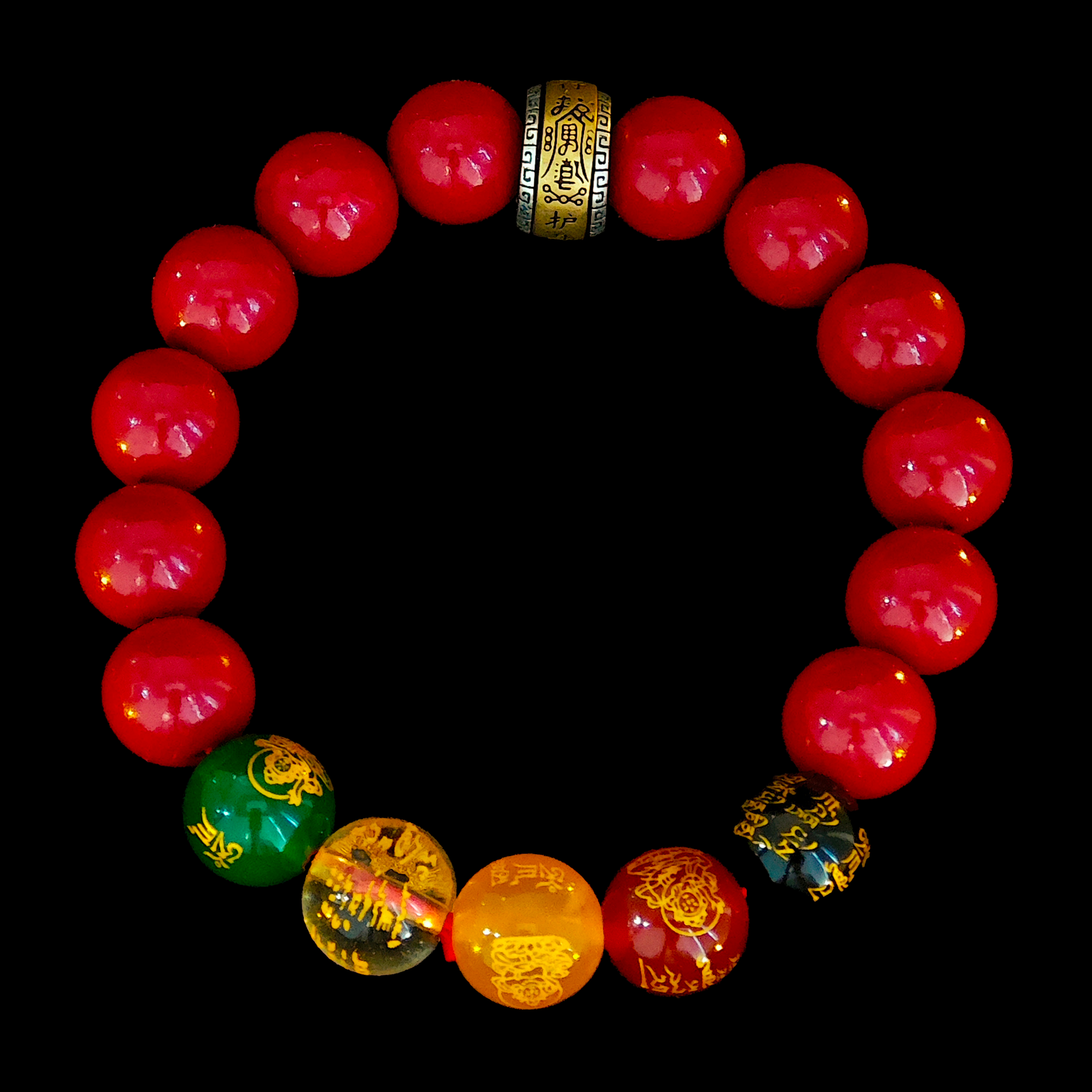 The Path to Prosperity-Handmade Cinnabar Luck Bracelet