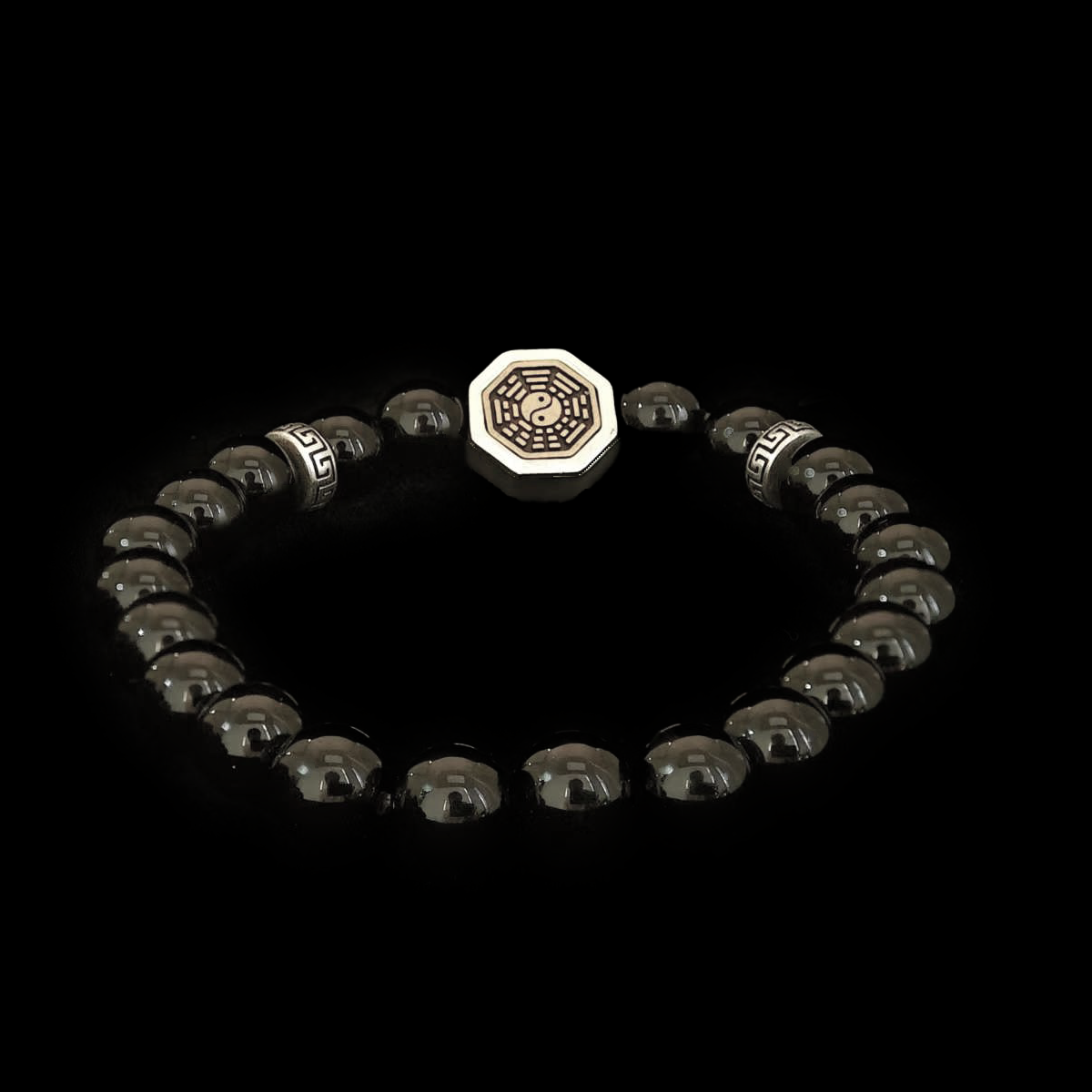 The Protector-Handmade Cosmic Balance Obsidian Bracelet