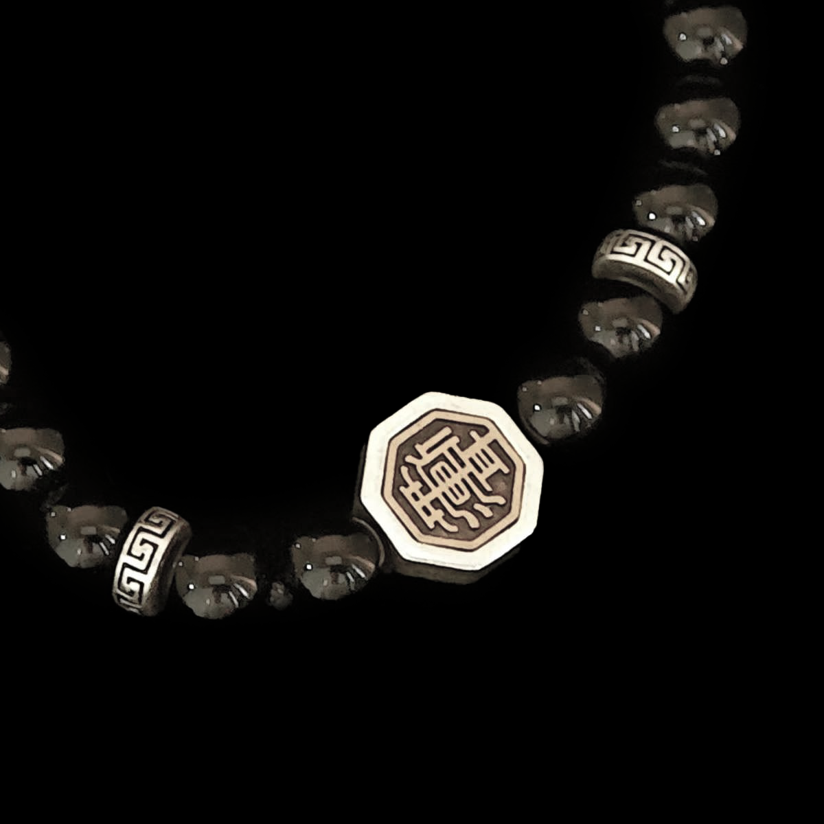 The Protector-Handmade Cosmic Balance Obsidian Bracelet