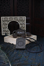 Natural Agarwood/Sandalwood Hexiang Plaque | Spiritual Talisman for Luck & Aura Cleansing