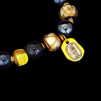 Metal Element Ash Glass Bracelet - Mental Clarity & Cognitive Focus Tool(金)