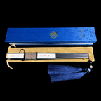 The Fortune & Guard Fan: Handmade Cinnabar Blessings