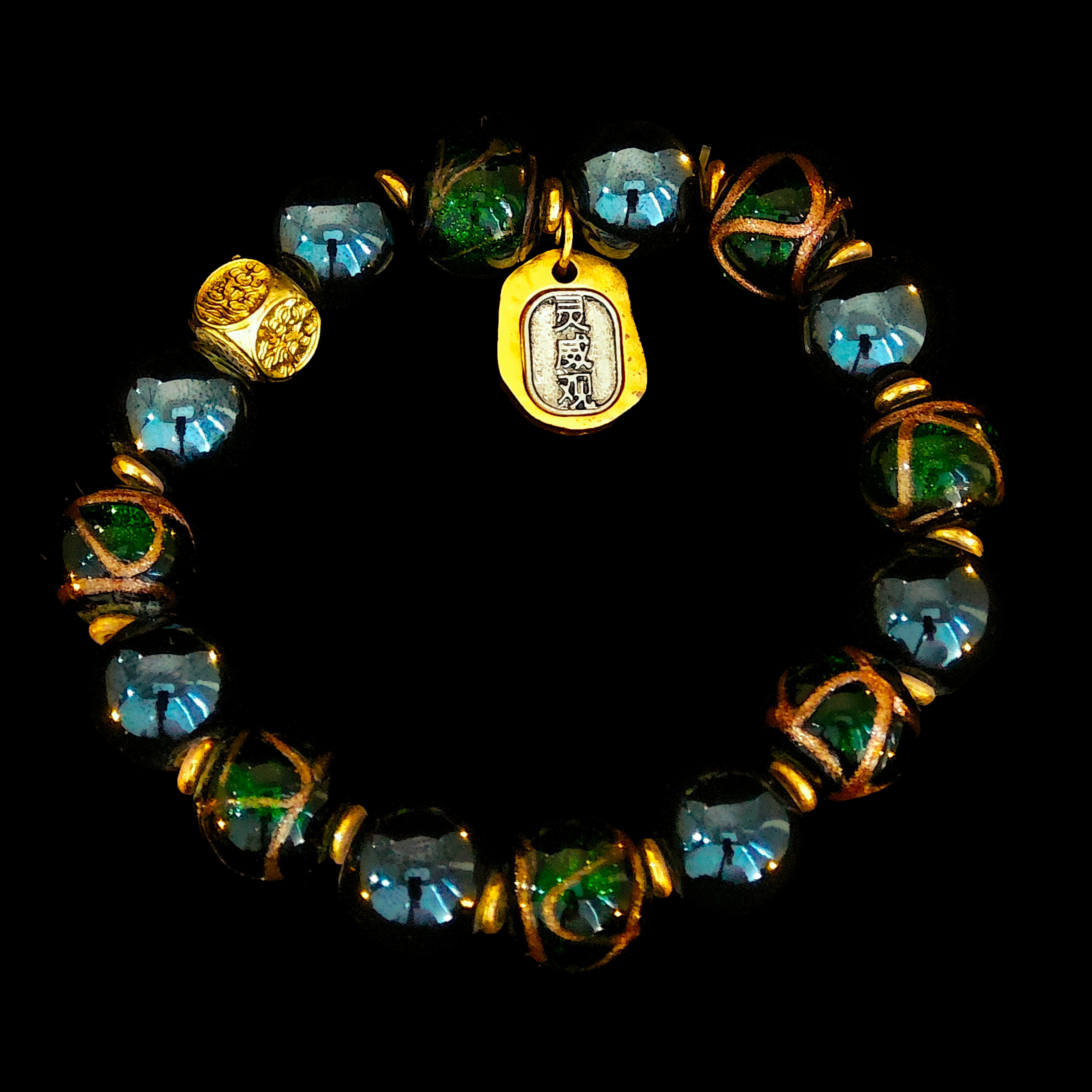 Wood Element Ash Glass Bracelet - Inspiration & Goal Setting Focus Tool（木）